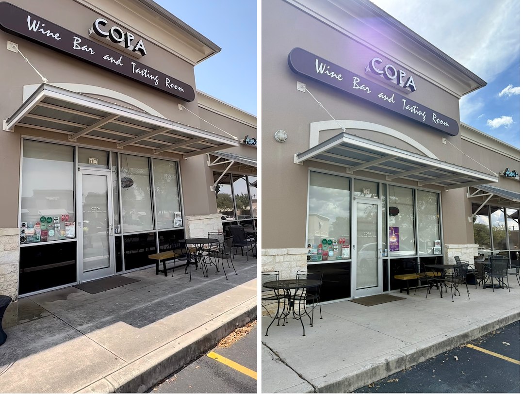 Copa Wine Bar - Store Front Cleaning in Stone Oak